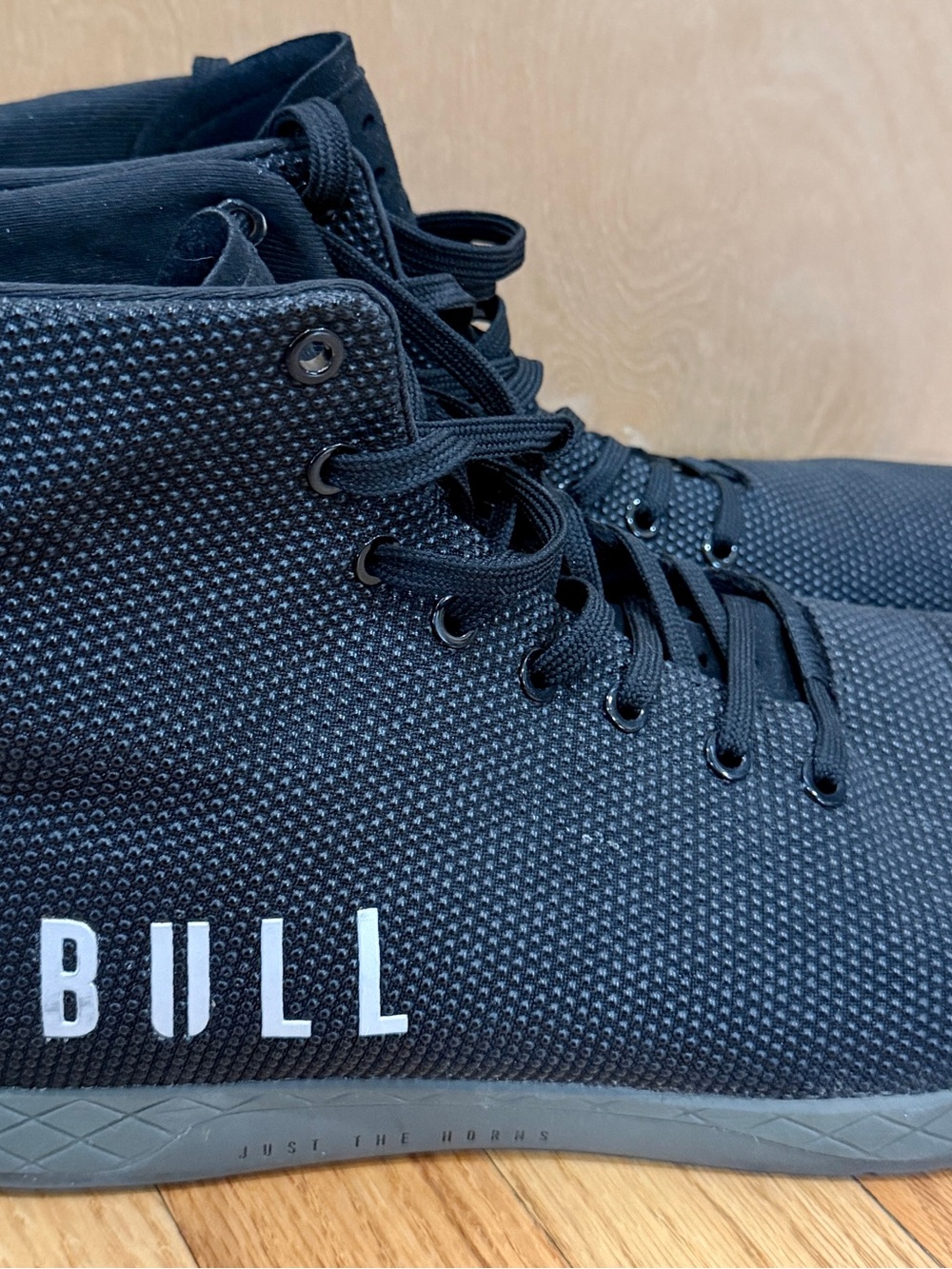 NOBULL Black Knit High-Top Sneakers - Picture 3 of 6